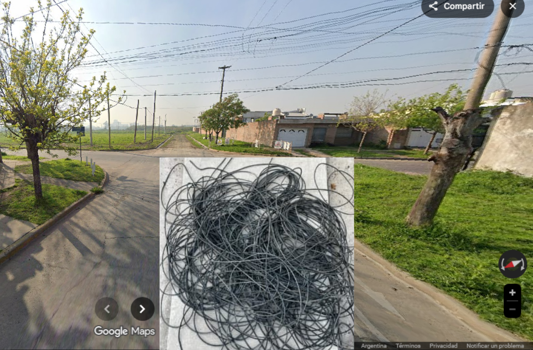 Cargaba 9 cables de fibra óptica y no pudo justificar su procedencia