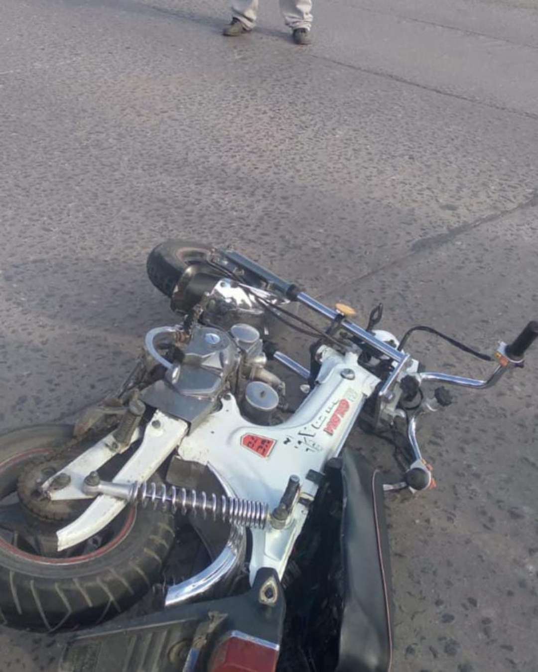 Atropellaron a un motociclista de 37 años en Savio y Ascasubi (1)
